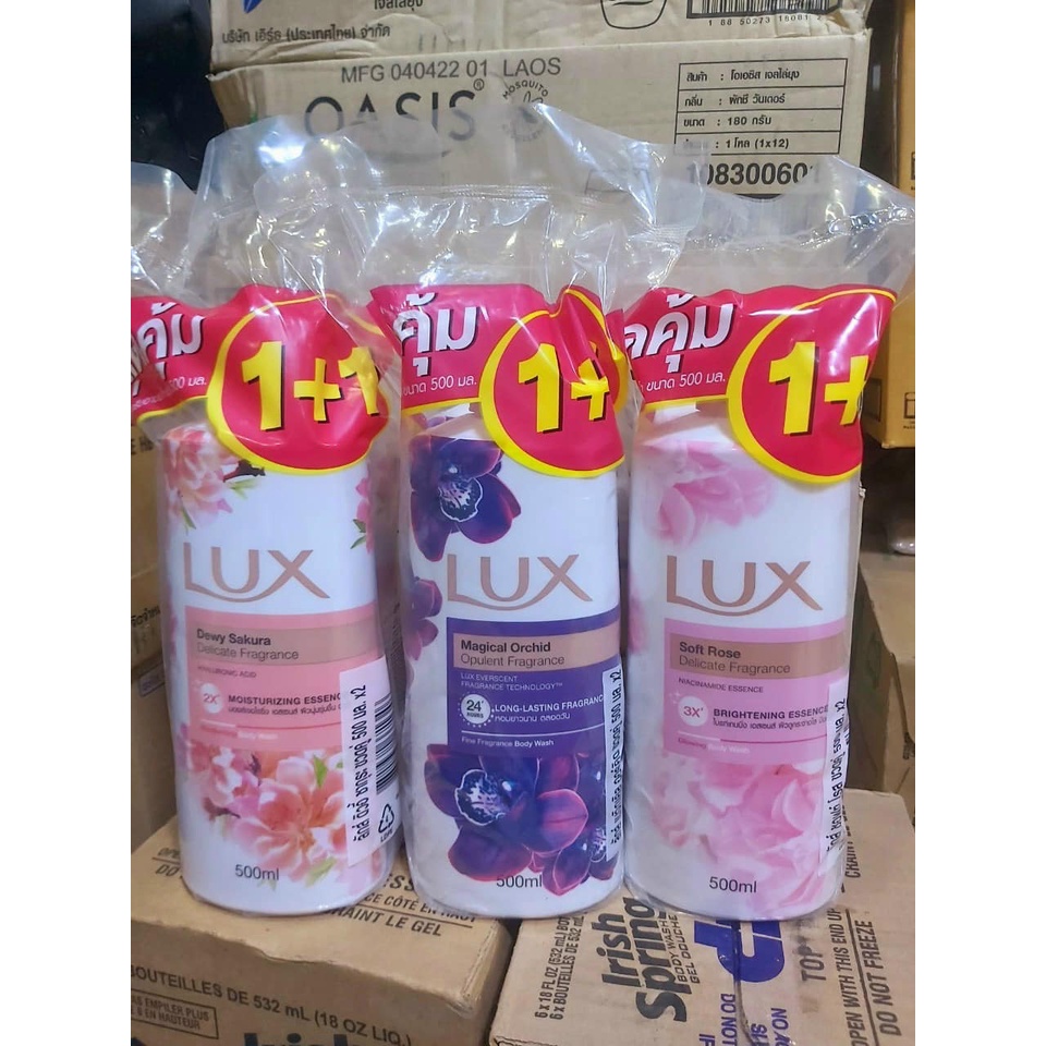 [MUA 1 TẶNG 1] Sét Cặp Sữa tắm Lux Thái Lan ( 450ml × 2 )  đủ mùi hàng chính hãng Thái Lan hương thơm ngọt ngày lưu hương lâu trên da