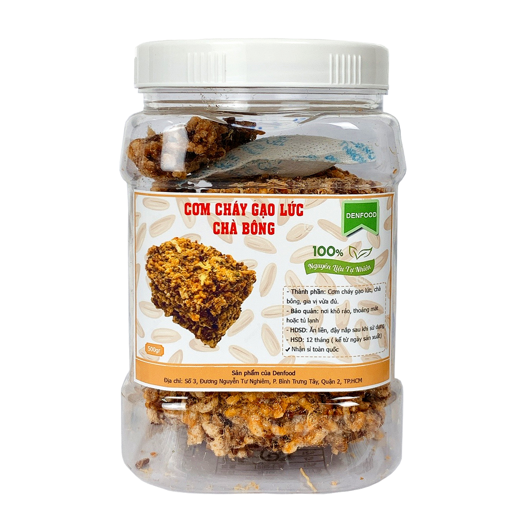 Cơm cháy gạo lức chà bông - hủ 400g