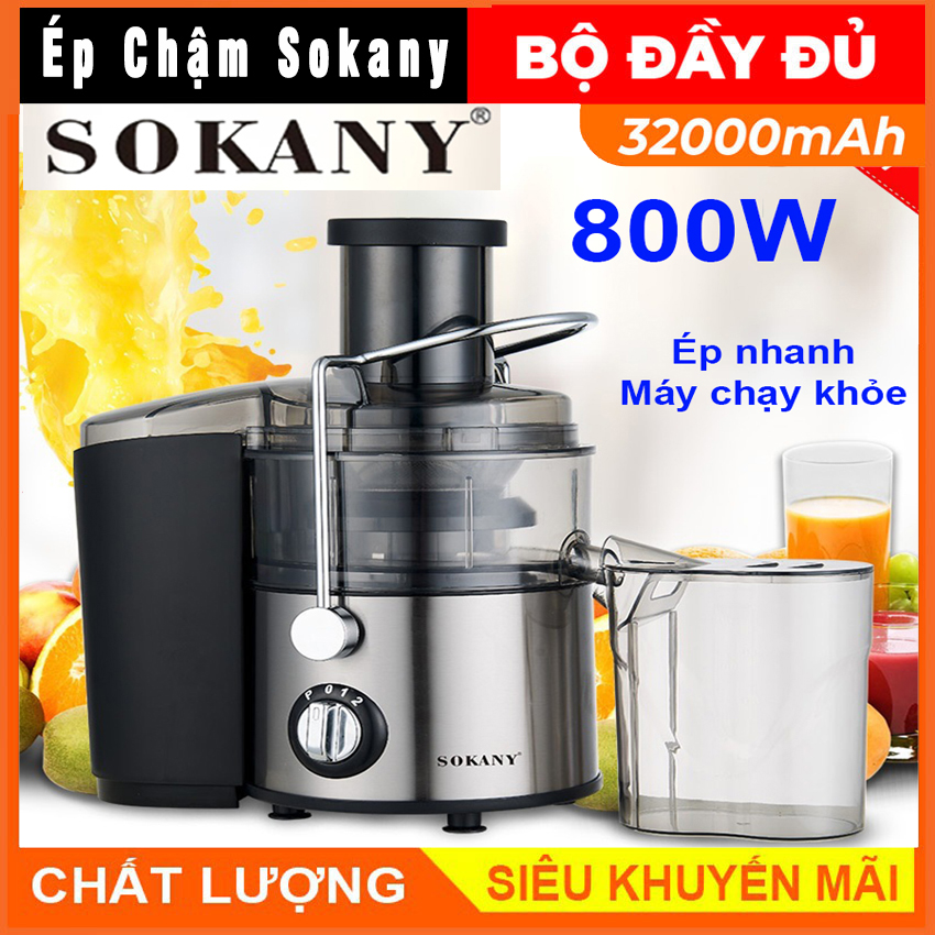  máy ép chậm.máy ép NGUYÊN QUẢ CÔNG SUẤT LỚN.MÁY HOA QUẢ CHẬM SOKANY SK-4000 MÁY ÉP HOA QUẢ ĐA NĂNG  MÁY ÉP NƯỚC HOA QUẢ TẠI NHÀ ĐA NĂNG  TIỆN DỤNG  BẢO HÀNH 12 THÁNG 
