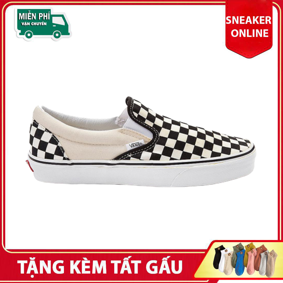 Giày VANS SLIPON CARO FULBOX + Tặng Tất