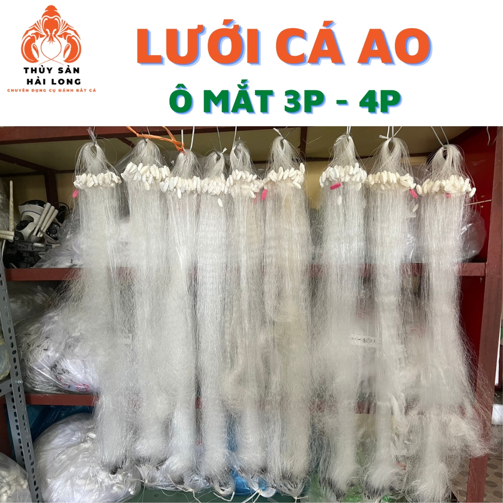 Lưới đánh cá rô ao, cao 80cm, mắt 3p - 4p, dài 28m,3 màn, hàng đẹp dễ đánh,dành cho người mới