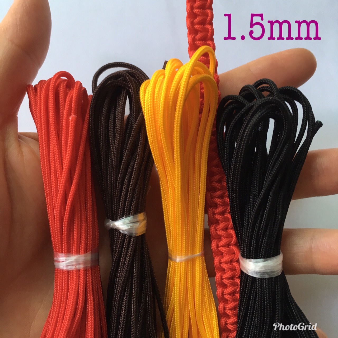 🌿🌿 dây dù paracord xịn 1.5-2mm đan vòng tay sinh tồn cho nam có lõi rút