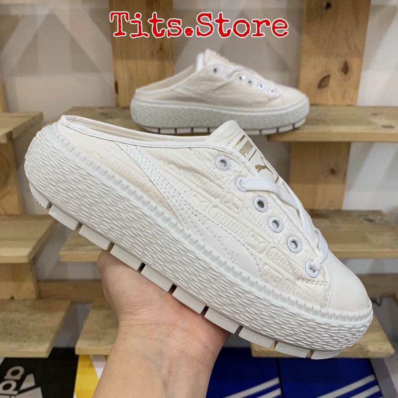 Sục puma trắng nữ, tặng tất hộp bill