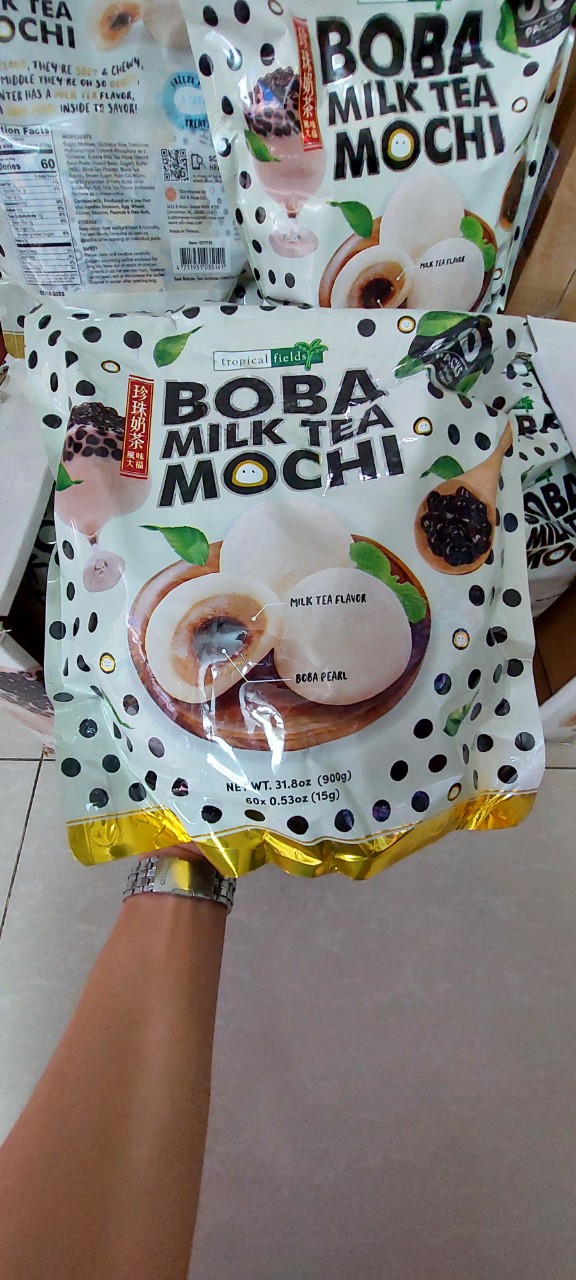7/23 Bánh Mochi Trà Sữa Trân Châu BoBa Milk Tea Mochi Taiwan 900g