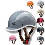 Mũ Bảo Hiểm Nửa Đầu Nhật Bản, Nón Bảo Hiểm Lưỡi Trai, dày dặn, chốt khóa an toàn
