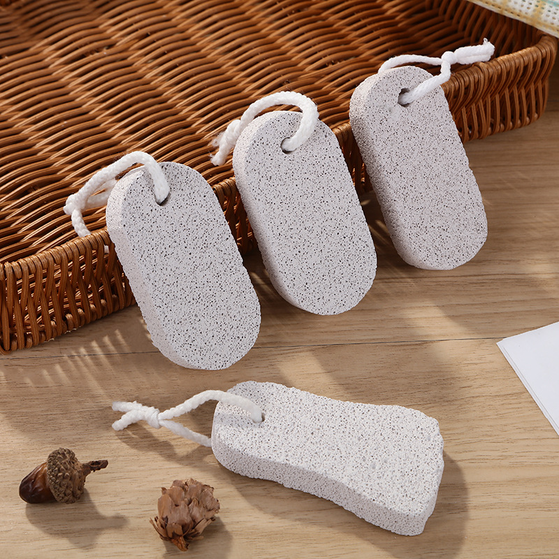 【HOT】 Đá Núi Lửa Tẩy Tế Bào Chết, Đá Mài Chân, Vật Tư Tắm, Đá Hai Mặt Có Lỗ, Dụng Cụ Làm Móng Chân Bằng Đá Bọt Bán Buôn