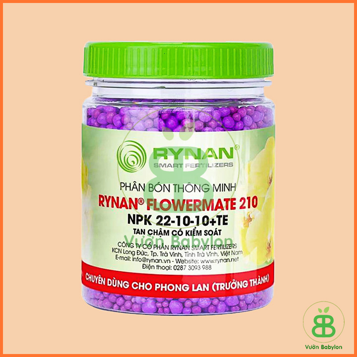 Phân bón chậm tan - phân tan chậm thông minh cho lan rynan 210
