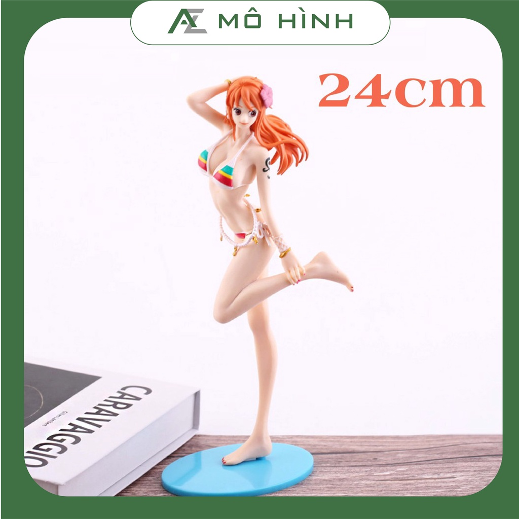 Mô hình One piece Nami bikini sexy girl 24cm,, mô hình anime decor trang trí siêu đẹp, figure one piece làm quà tặng