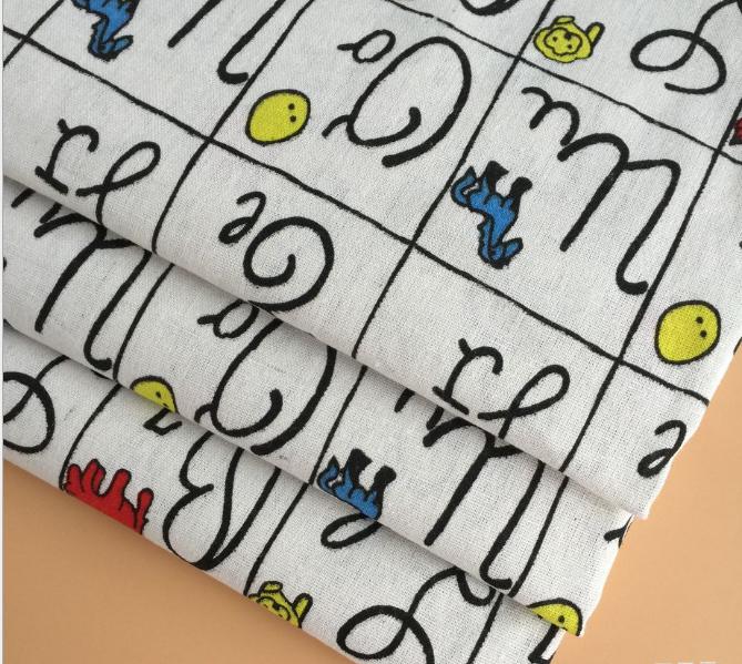 Vải bố vải canvas chữ cái