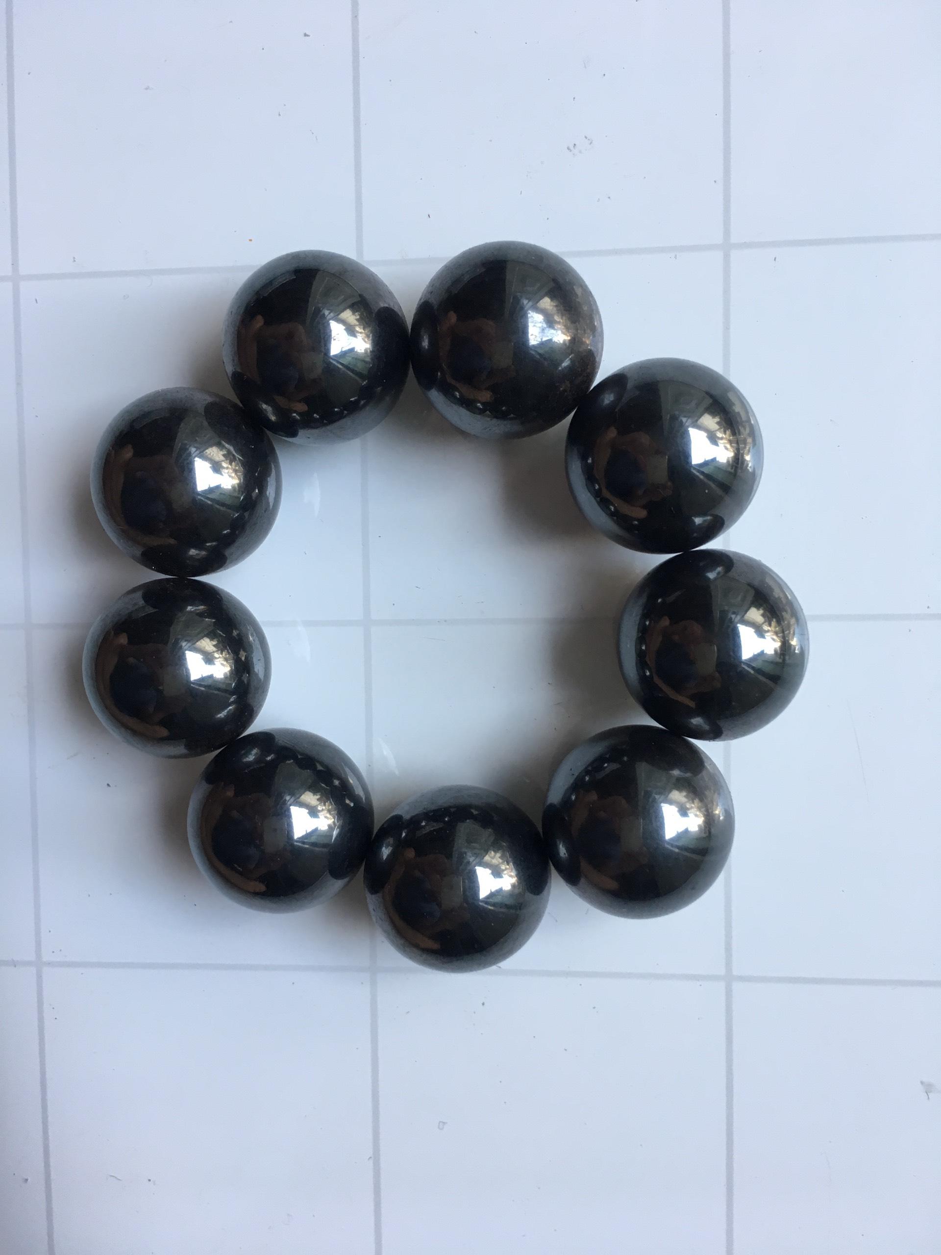 [HCM]Nam châm vòng tay từ tính giảm cân Magnetic Bracelet Unisex đen đá Tourmaline