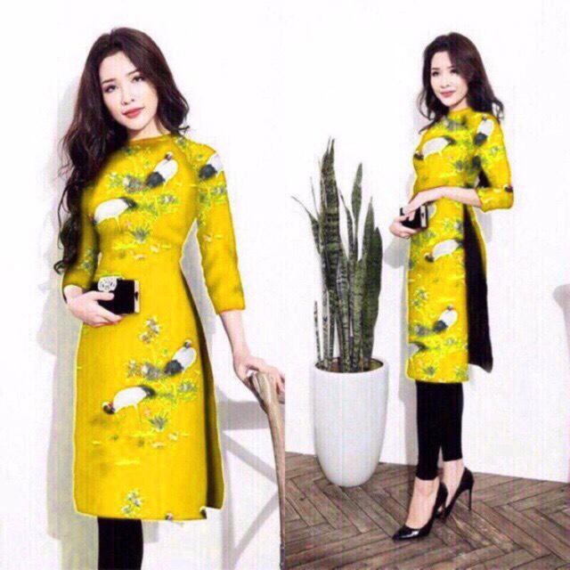 Áo Dài Cách Tân In 3D Xinh Đẹp