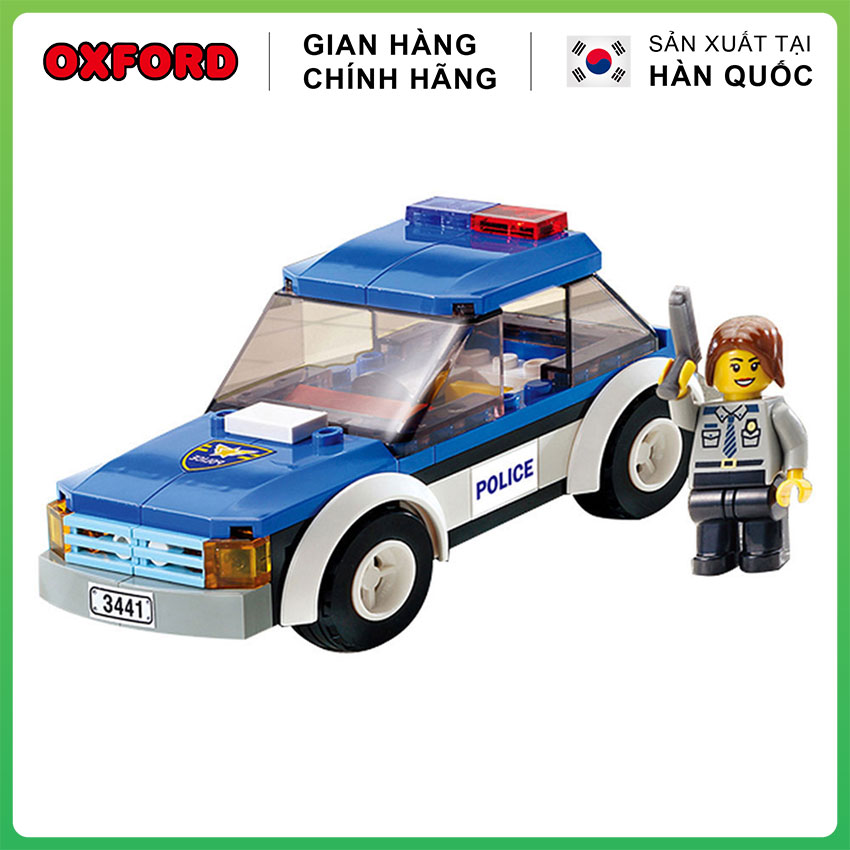 Đồ Chơi Lego Trẻ Em - Bộ Lắp Ráp Xe Cảnh Sát Oxford ST33330 gồm 93 Mảnh Nhựa An Toàn Cho Bé Từ 6 Tuổi - Rèn Khả Năng Tư Duy Logic | Handskid
