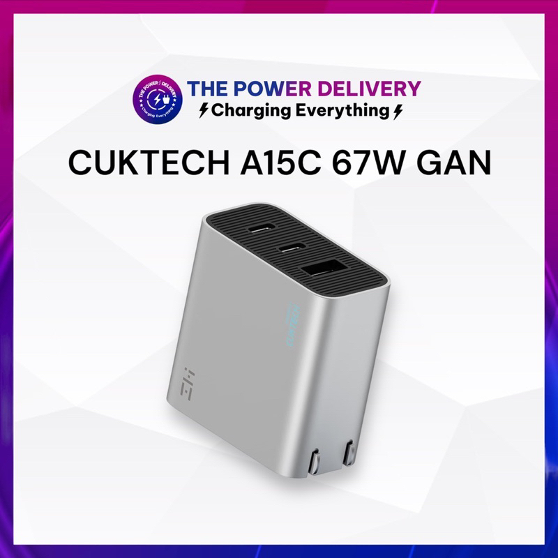 Cốc sạc nhanh gan 67w zmi cuktech a15zm