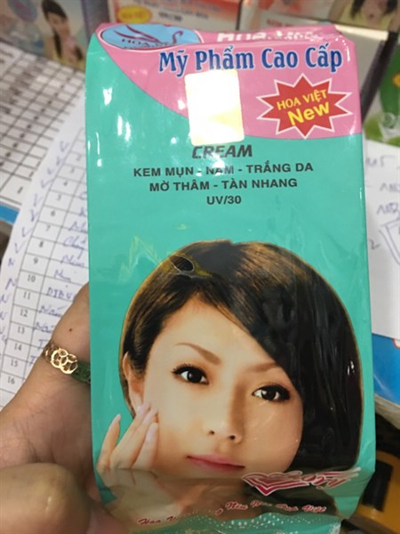 Kem mụn - nám - trắng da, mờ thâm - tàn nhang uv30 - hoa việt victory 6g