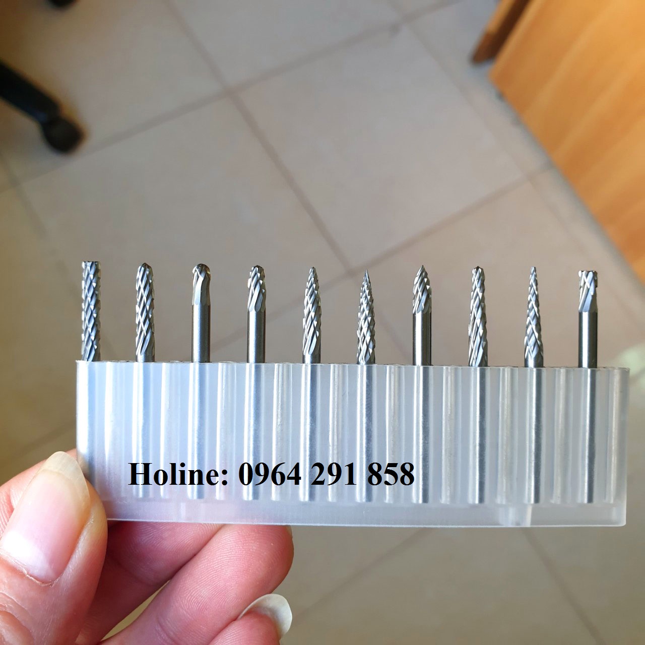 Bộ 10 mũi mài khắc hợp kim cao cấp vonfram chân 3ly (3x3mm) phụ kiện cho khoan đa năng mini cầm tay (như Dremel, ACZ, ...)