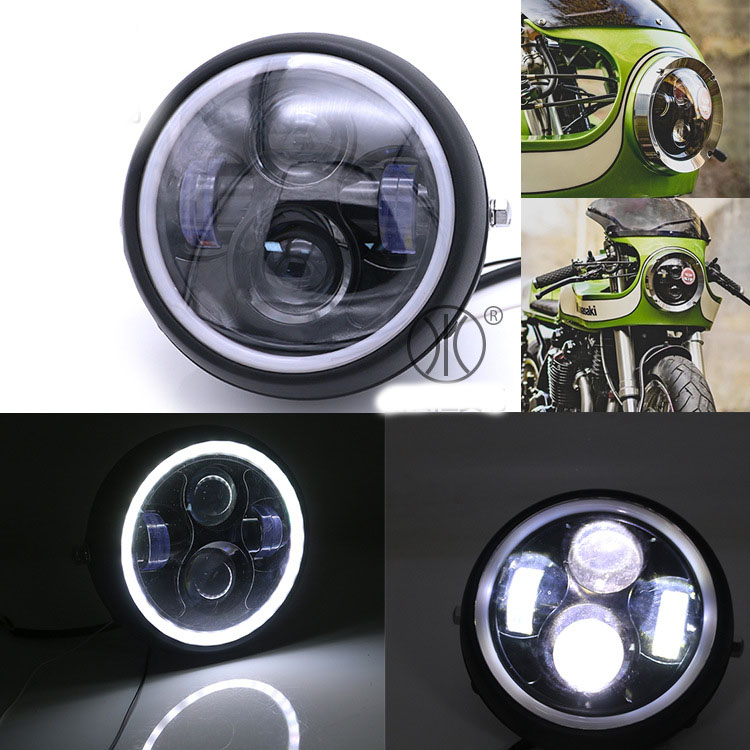 Gáo đèn xe mô tô gd110 win100 honda 67 bi led và viền led