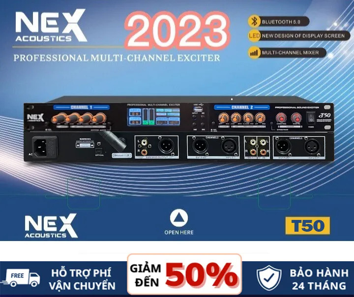 Nâng Tiếng Hay Nhất Hiện Nay Máy Nâng Tiếng NEX T50 Plus Chống Hú Tốt Hát Karaoke Hay Chống Hú Có Reverb Echo 6 Chế Độ Karaoke Chuyên Nghiệp. Công Nghệ Xử Lý Âm Thanh DSP Hiệu Suất Cao Dùng Cho Hát Karaoke Nghe Nhạc