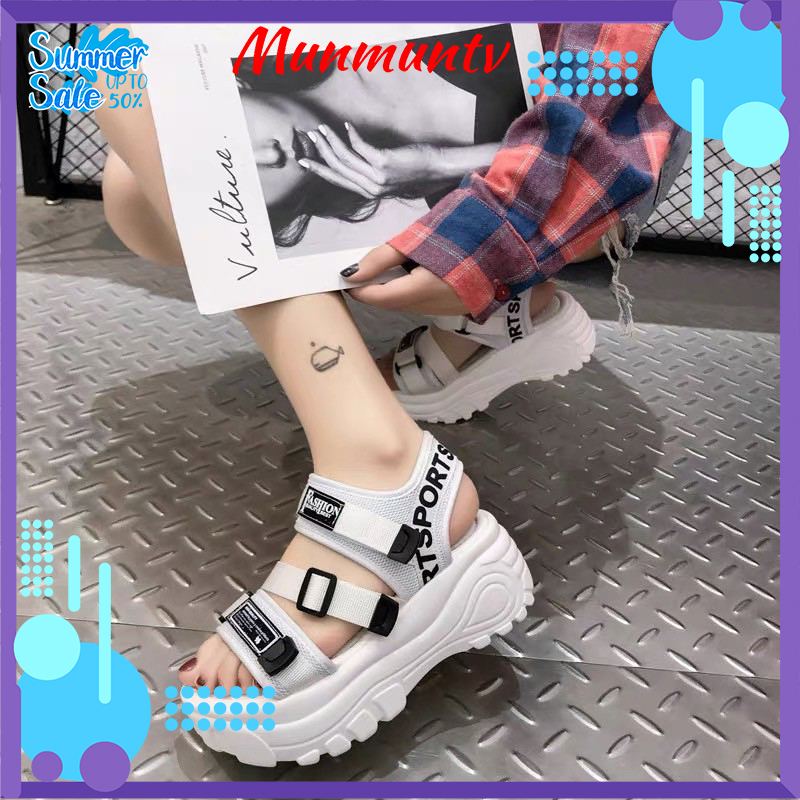 Dép nữ Thời trang nữ Sandal Sport Đế cao Êm Đẹp Kiểu dáng mới