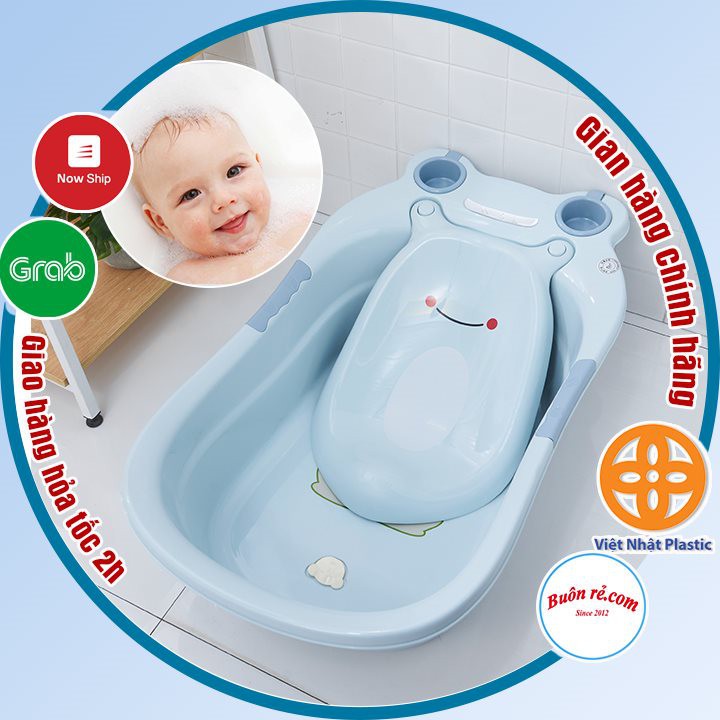 Chậu tắm ếch cho bé hàng Việt Nhật Cao Cấp -Thau tắm cho bé sơ sinh