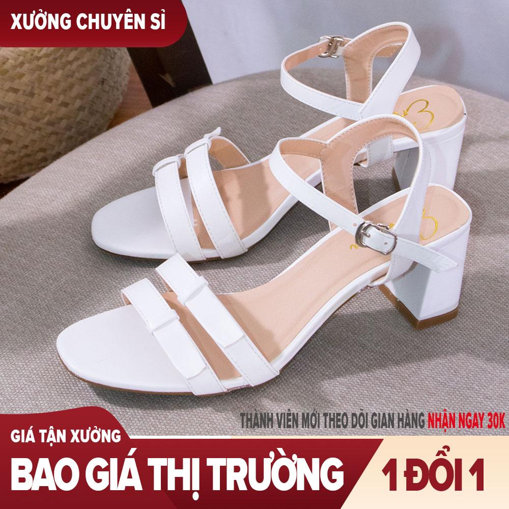 Giày nữ, giày cao gót block heels đế vuông cao 7cm dây mảnh - ET001