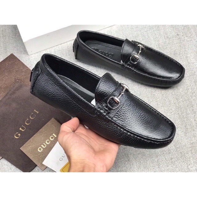 giày lười nam trơn khóa ngang trẻ trung dế mặc đồ