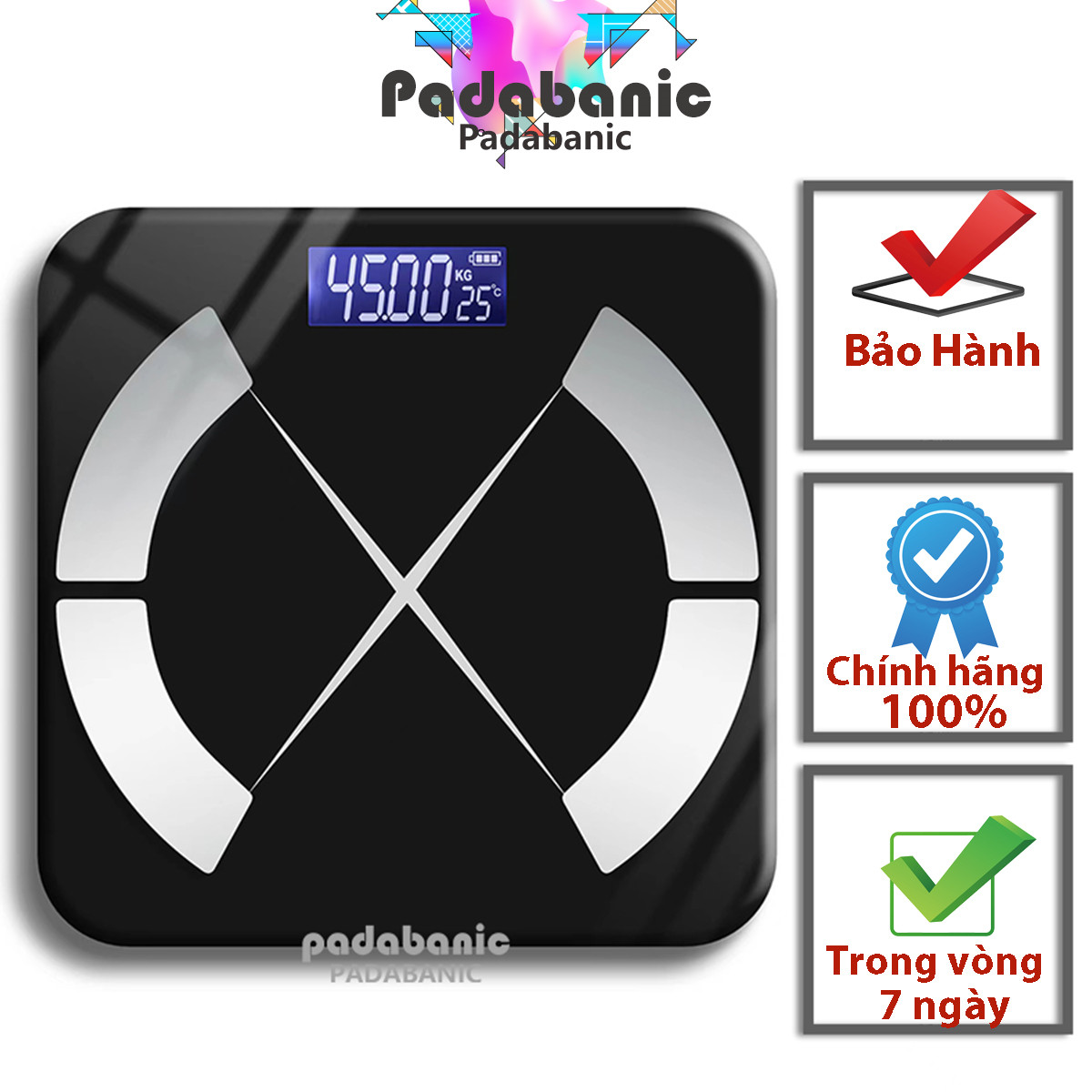 Cân Điện Tử bluetooth Kiểm Soát Cân Nặng Và Phân Tích Chỉ Số Cơ Thể Thông Minh Qua App Tiếng Việt Tải Trọng 180KG