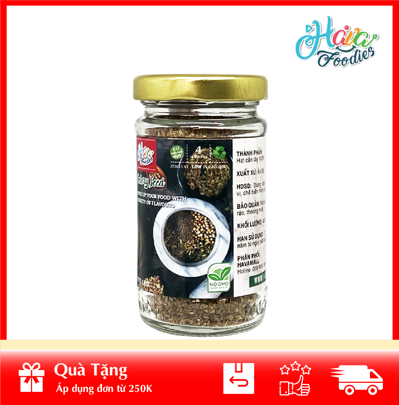 Cần tây lọ thủy tinh 40gr - celery seeds