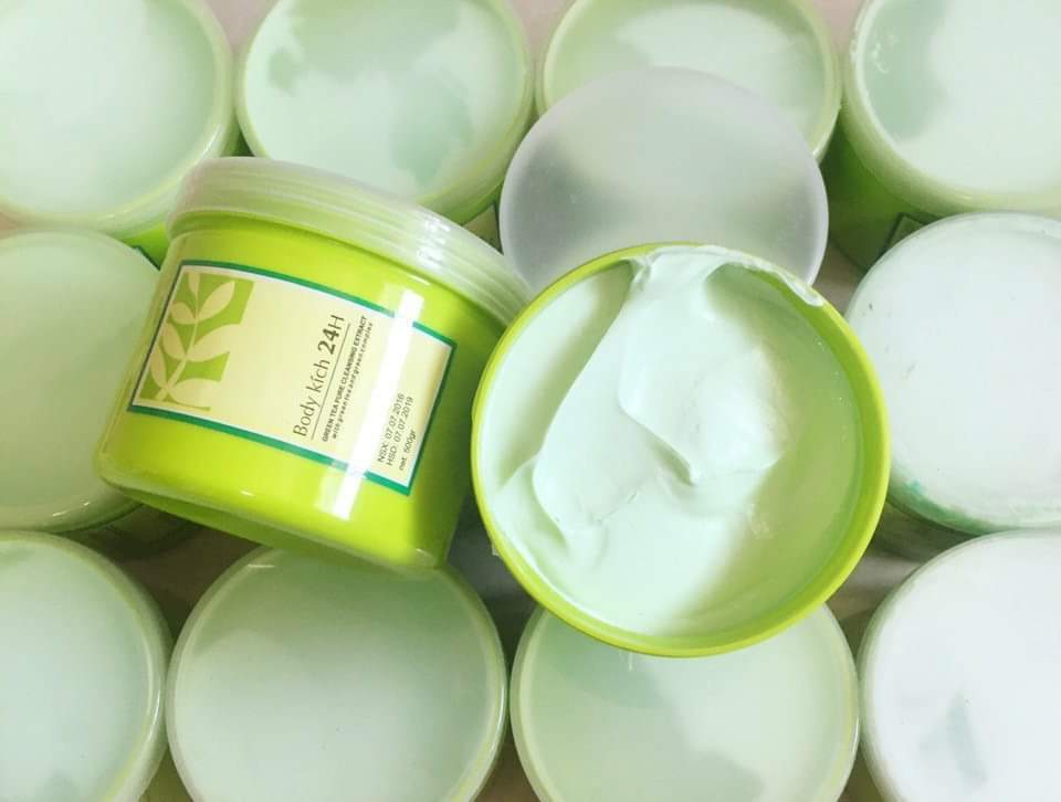 [HCM]Kem Kích trắng body trà xanh 24h - hũ 500 gram