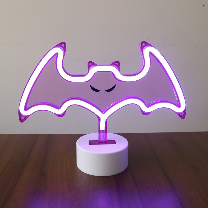 Led Neon Đêm Xương Rồng Hồng Hạc Hình Bàn Đèn Mây Mặt Trăng Trang Trí Phòng Ngủ USB Đèn Ngủ Neon