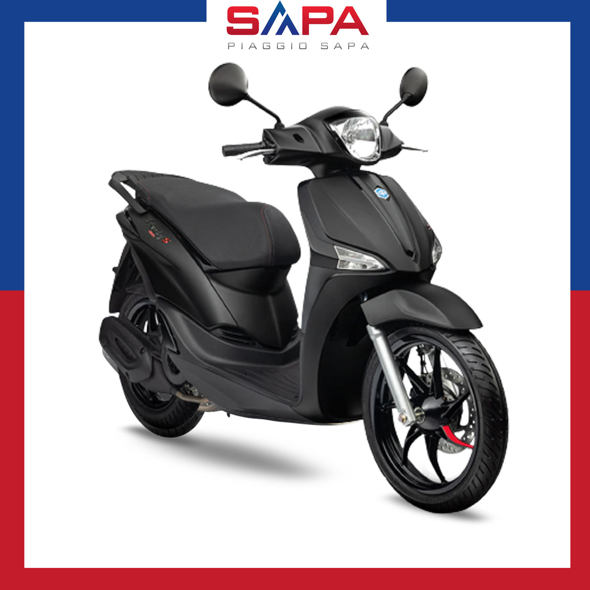 Xe máy piaggio liberty s black series 125 màu đen sần