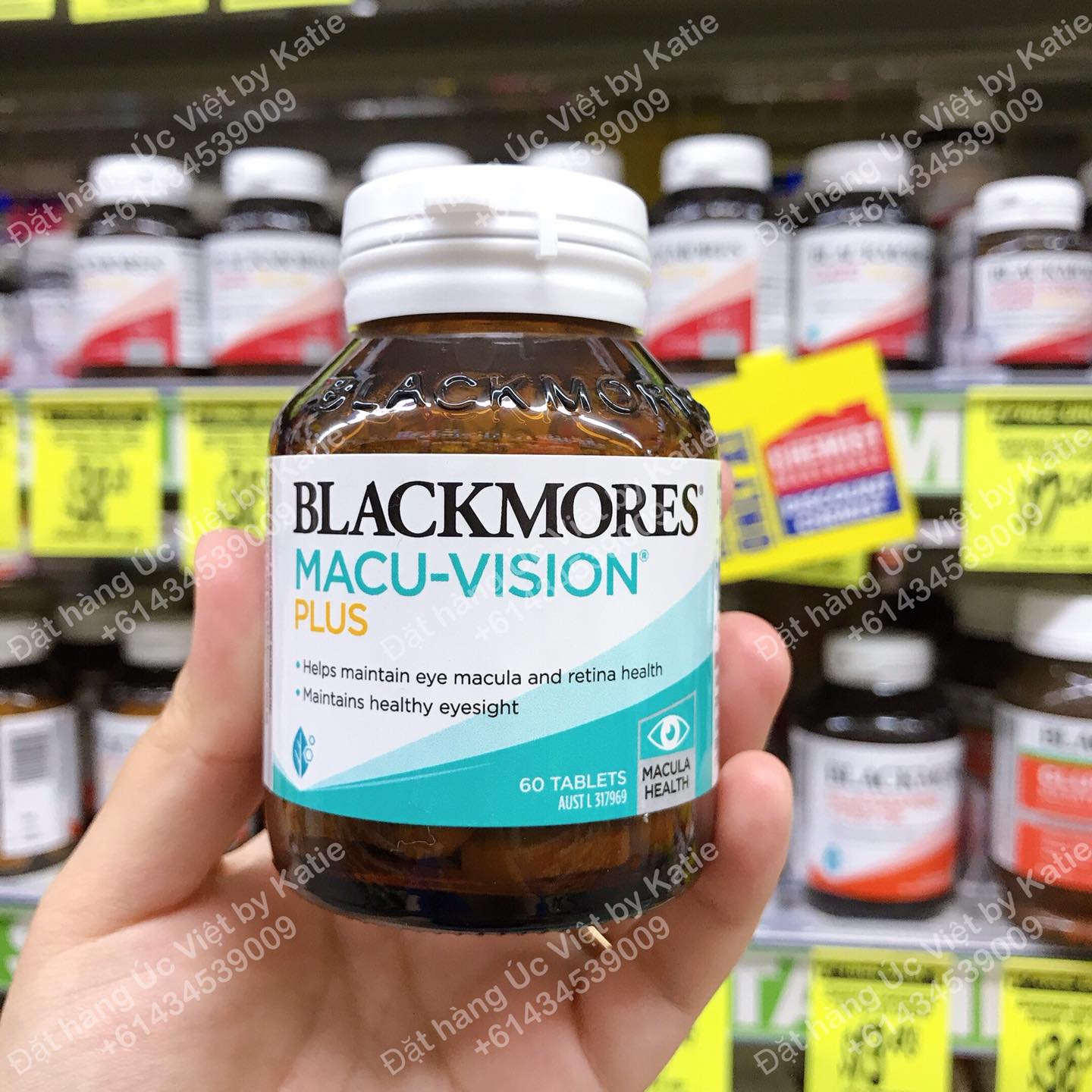 Macu Vision Plus Blackmores - Lọ 60 viên