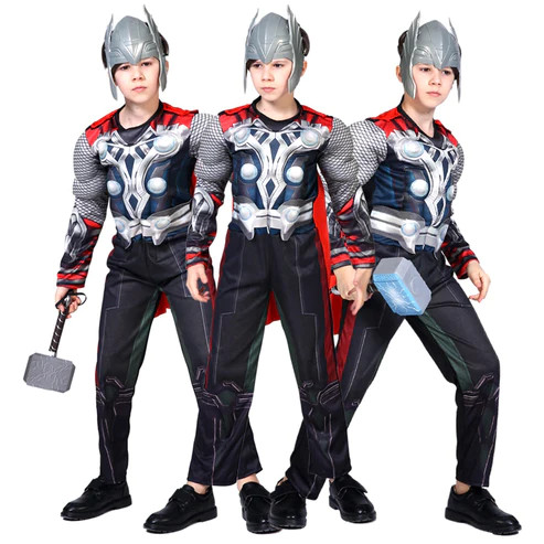 Bộ Đồ Hóa Trang Thor-Thần Sấm Sét - Trang Phục Hóa Trang Halloween Cho Bé Trai