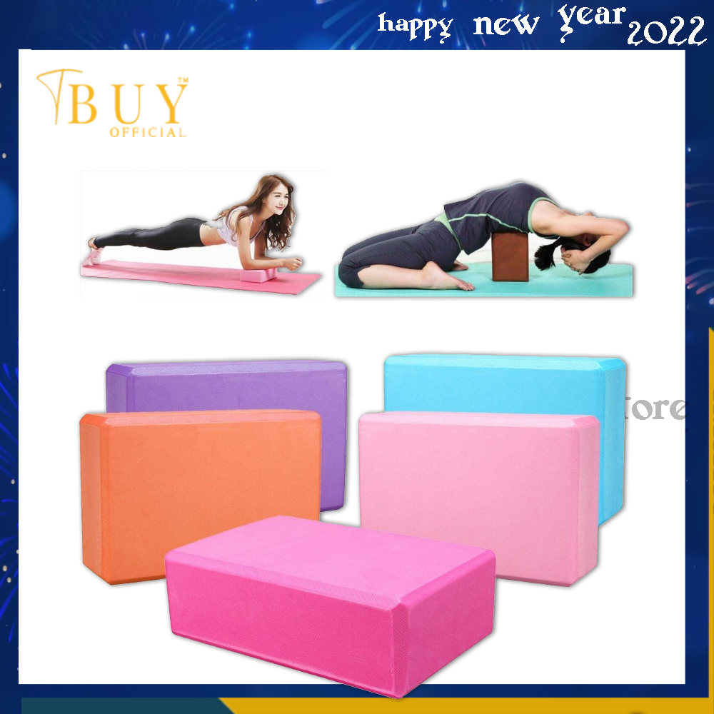 Gạch Tập Yoga Mandala Kích Thước 23x15Cm In Hoa Hỗ Trợ Tập Luyện YoGa Đạt Hiệu Quả Cao, Gạch Yoga, Tập Gym Chất Liệu Xốp PVC Cứng Gấp 3 Lần Gạch Tập Thông Thường
