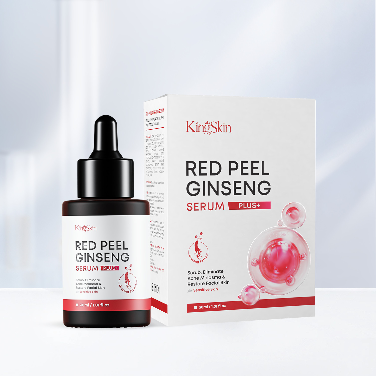 Serum Mụn sẹo nám Red Peel Ginseng Plus 30ml