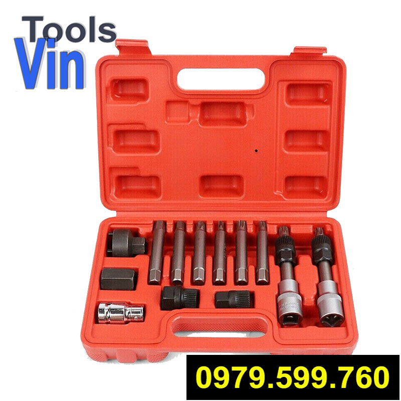 Bộ tháo puly máy phát 13 chi tiết vt-1305