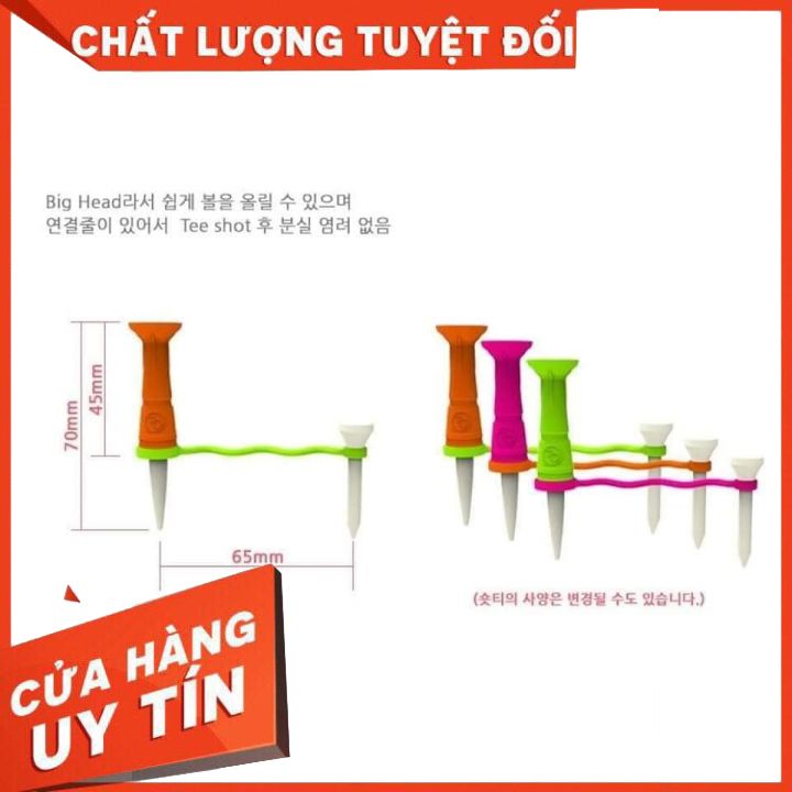 Que Đỡ Bóng Golf Race Tee Silicon Hàn Quốc