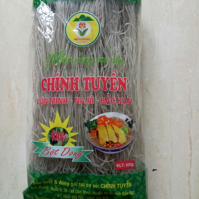 500g - Miến dong Bắc Kạn- Miến dong Chính Tuyển-Côn Minh-Na Rì