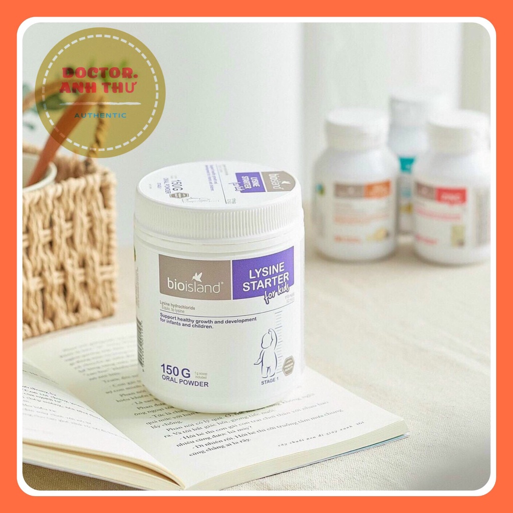 Bột bổ sung Lysin Bio island Úc tăng chiều cao cho trẻ từ 7 tháng - 6 tuổi 150g