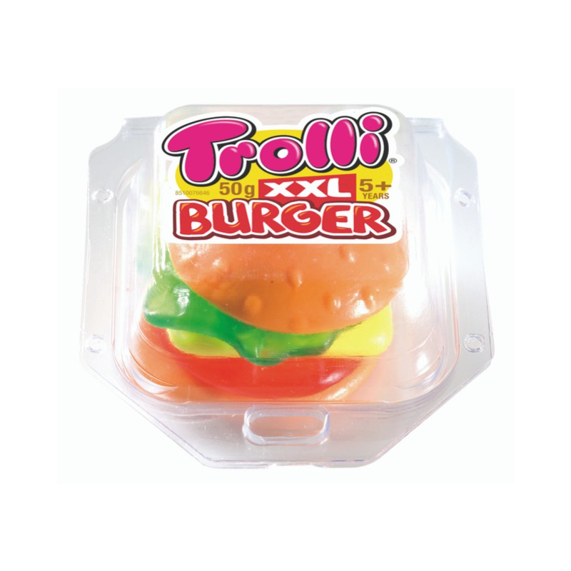 Kẹo dẻo hình bánh kẹp trolli burger xxl 50gr
