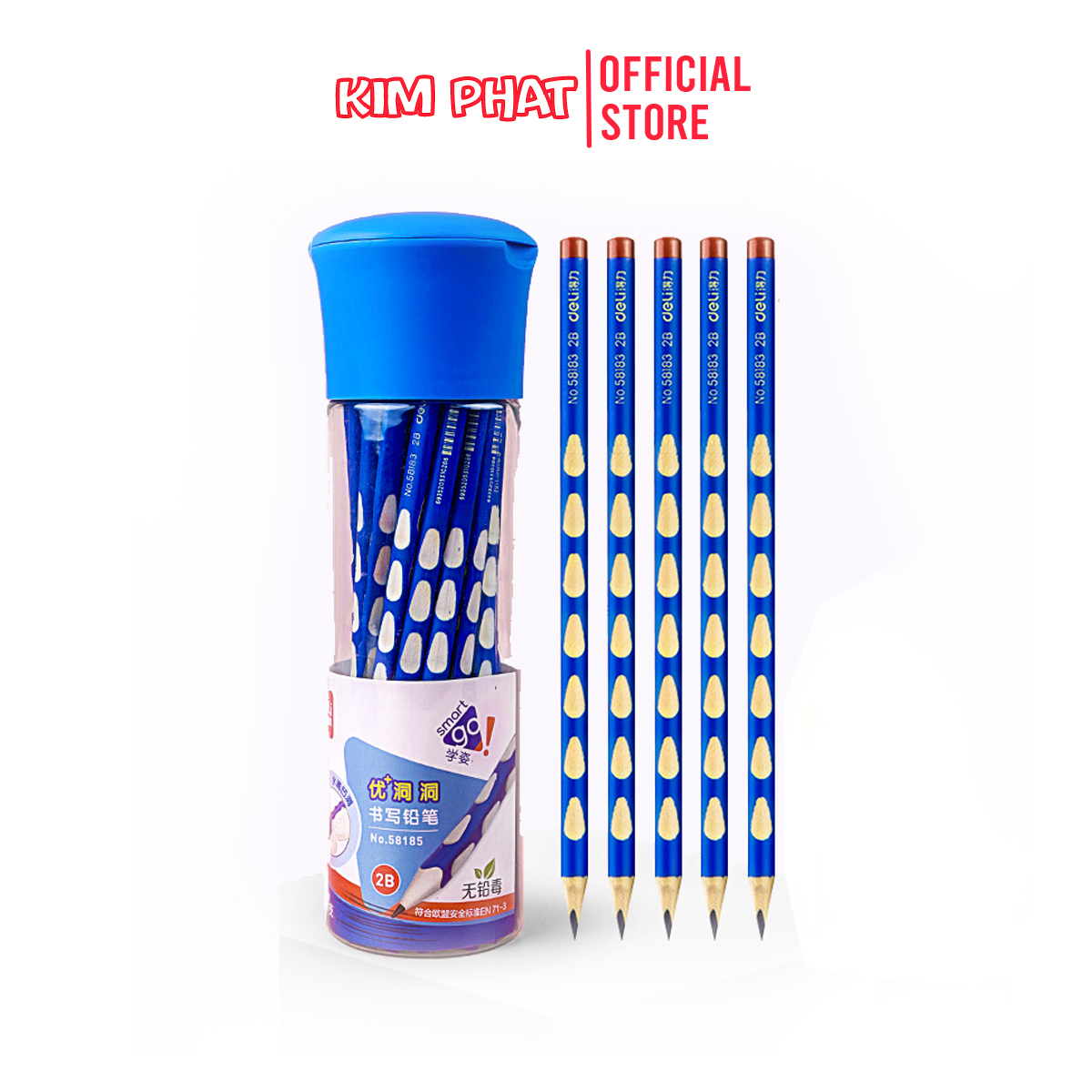 Combo 3 Cây Bút chì định vị tay cầm cho bé tập viết Deli