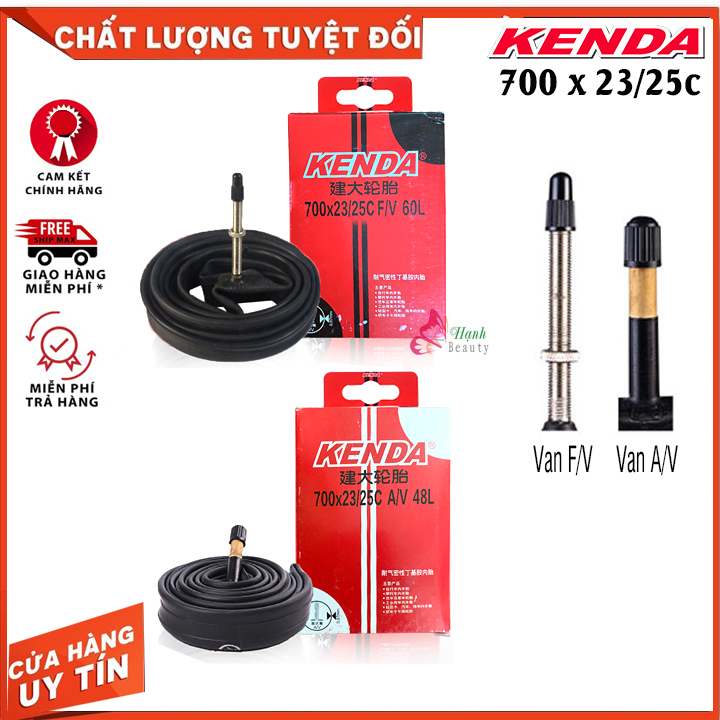 Ruột, săm xe đạp 700x23c / 700x25c van fv/ av kenda