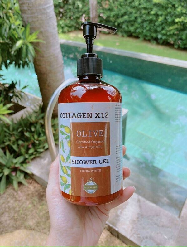 Sữa tắm thải độc trắng da collagen x12