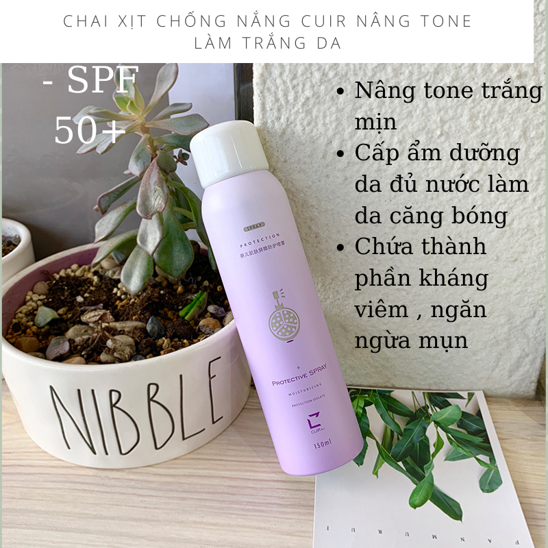 Chai xịt chống nắng nâng tone cuir protective spray