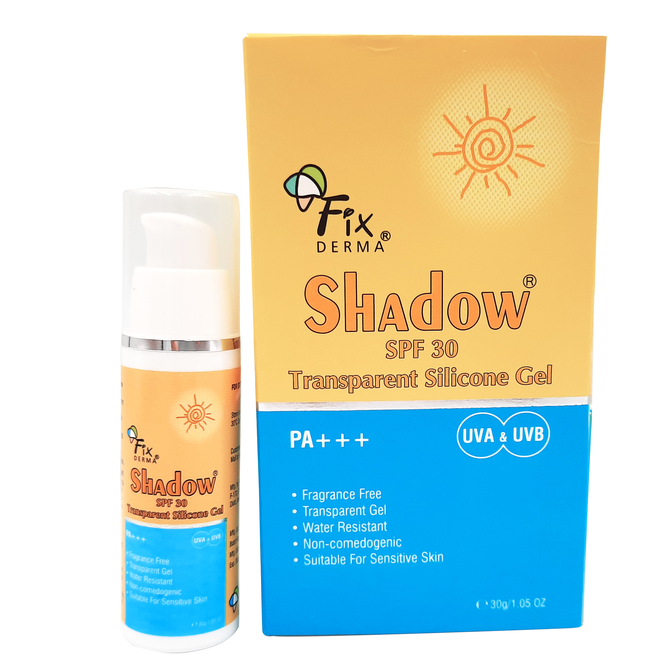 [HCM]Kem chống nắng cho da mụn Fixderma Shadow SPF 30 Transparent Silicone