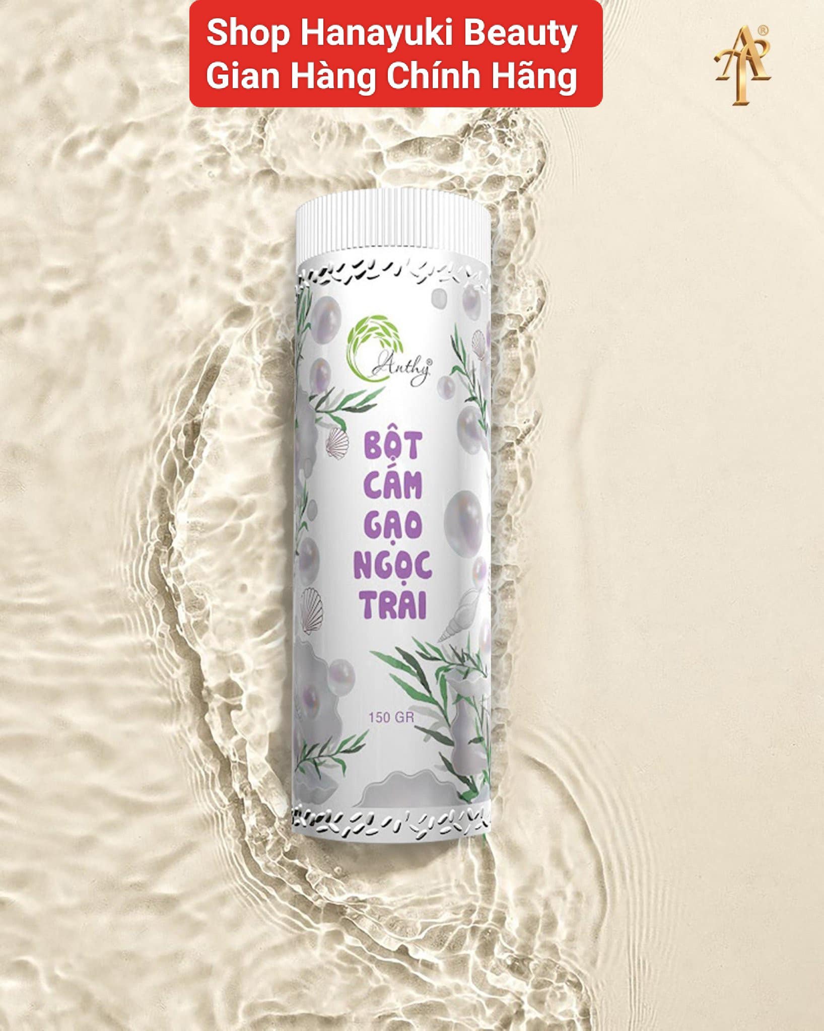 [TẶNG QUÀ + GIẢM VOUCHER 8%] [Chính hãng Anthy-Date 2026] Bột Cám Gạo Ngọc Trai ANTHY 150gram