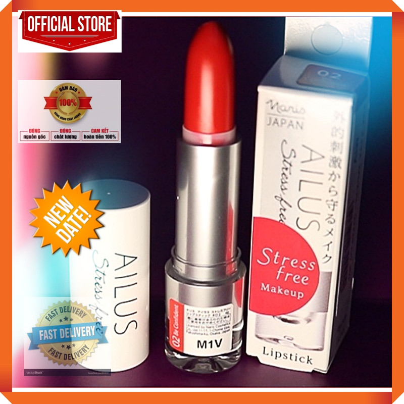 Son lì mịn môi naris ailus stress free listick 4g 01 france