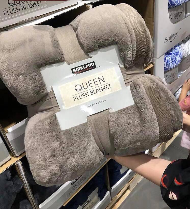 Chăn lông cừu Kirkland chính hãng, mền lông cừu Mỹ cao cấp - mềm mịn, siêu ấm