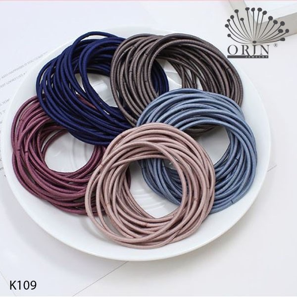 Set 100 dây thun buộc tóc nữ siêu xinh Hàn Quốc kèm túi zip