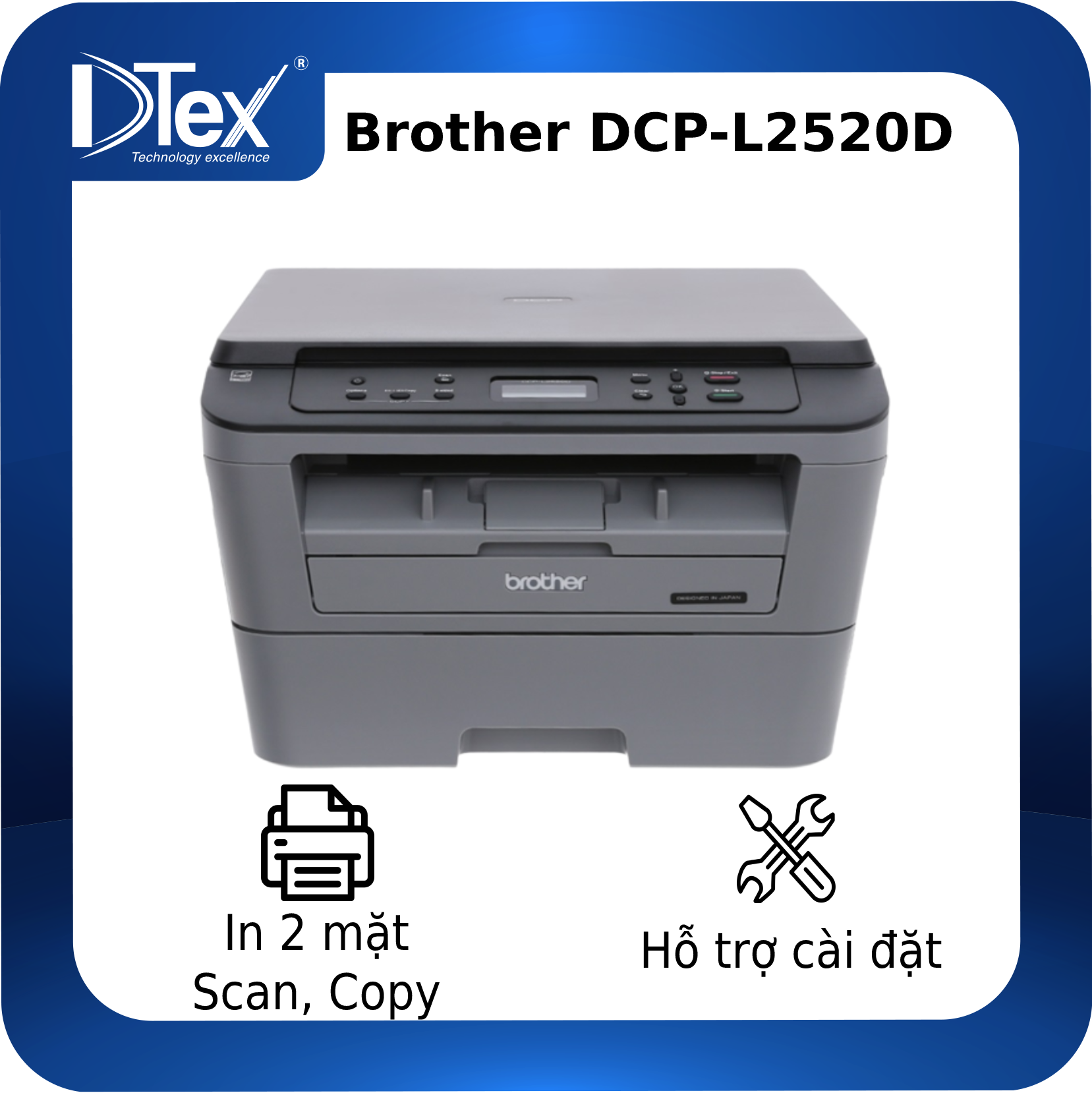 Máy in đa năng Brother DCP-L2520D - Hàng Chính Hãng