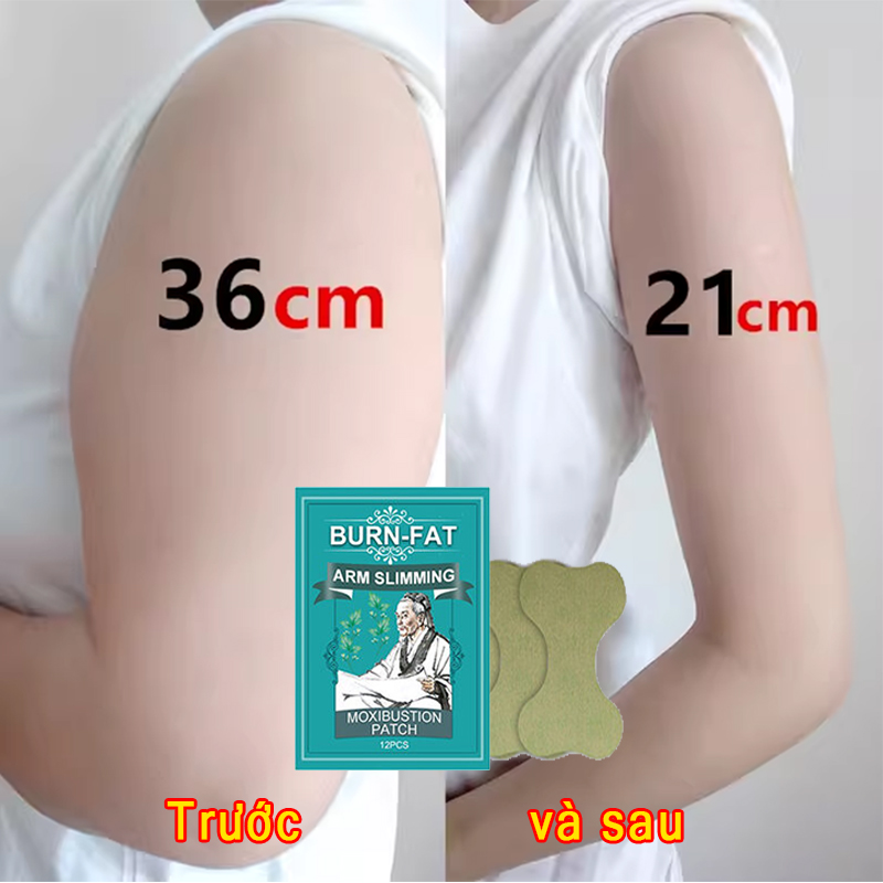 Ngải cứu miếng dán giảm cân bắp tay giảm mỡ bắp tay cháy mỡ Detox Giảm Béo Đốt Cháy Mỡ Thừa Vùng Bụng Bắp Tay Chân Hiệu Quả